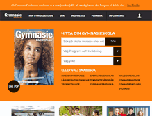 Tablet Screenshot of gymnasieguiden.se